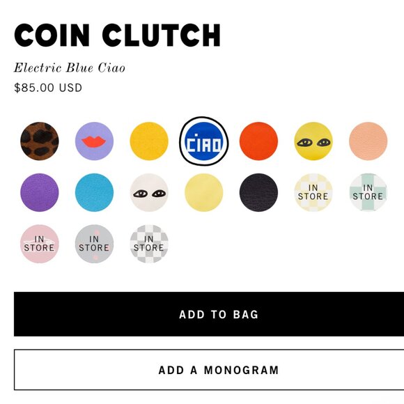 NWT Clare V Electric Blue Ciao Coin Purse - Picture 6 of 7